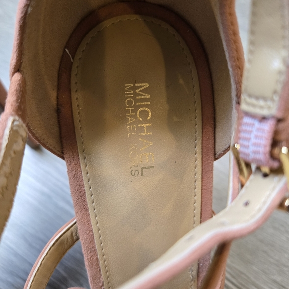 Michael Kors Sandra Suede Platform Sandal, Terra Color, Size 11 - Picture 5 of 10